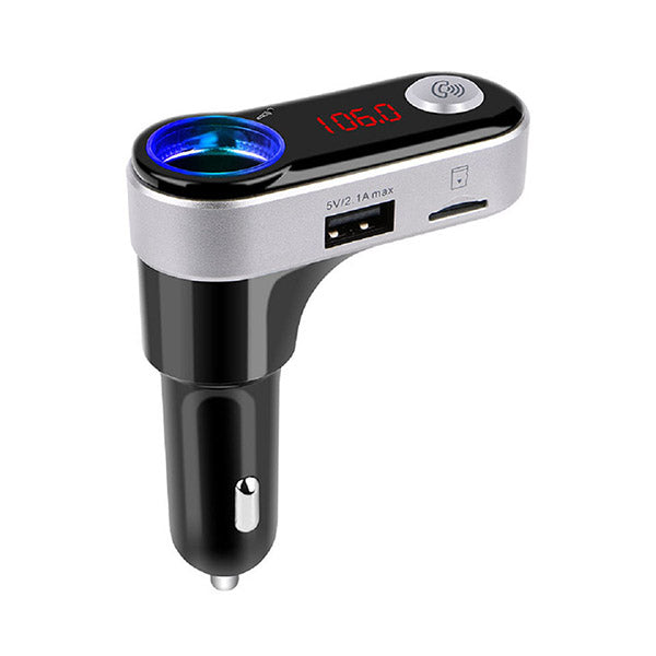 Mobileleb Audio Black / Brand New FM Transmitter Hands-Free Car Kit Wireless Bluetooth Car Adapter 3-in-1 with USB Charging - BC09B