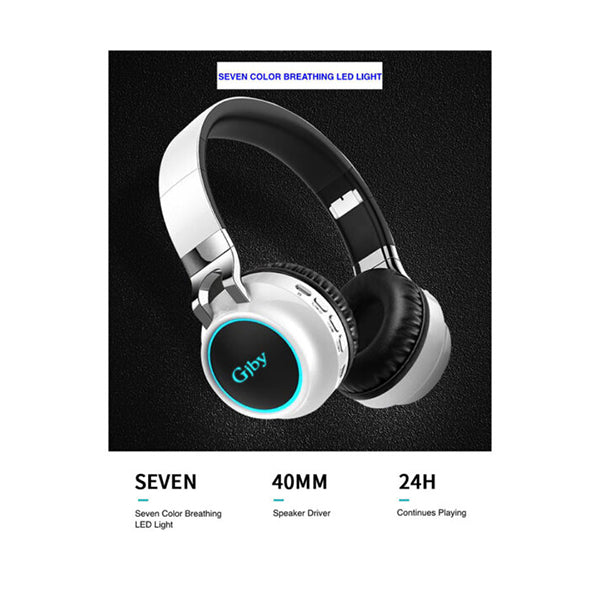 Mobileleb Audio White / Brand New Gjby Wireless Premium Headphone - CA-015