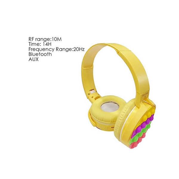 Mobileleb Audio Yellow / Brand New Pop It Headset, Pop It Accessories - 15462