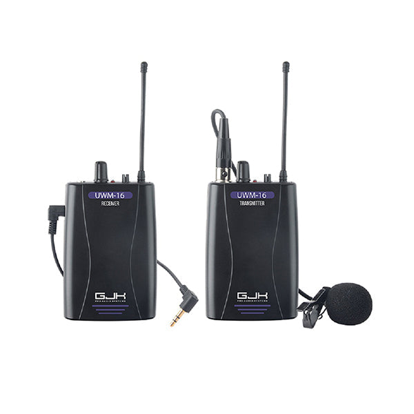 Mobileleb Audio Black / Brand New Professional UHF Wireless Microphone for Conferences and Hosting - UWM16