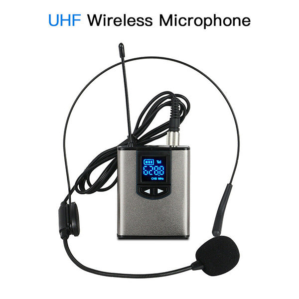 Mobileleb Audio Silver / Brand New Professional Wireless Headset Microphone Lavalier - U8