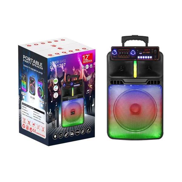 Mobileleb Audio SUPER BASS Portable Speaker Karaoke Bluetooth 12 inch with Wireless Mic – PBT1207