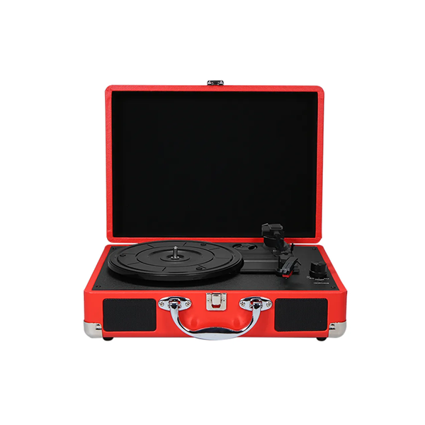 Mobileleb Audio Red / Brand New Vintage Vinyl Record Player