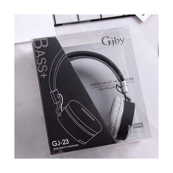 Mobileleb Audio Black / Brand New Wired Music Headphone - GJ-23
