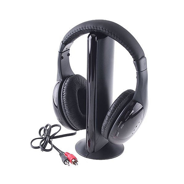 Mobileleb Audio Black / Brand New Wireless Headphones with Receiver for TV - MH2001
