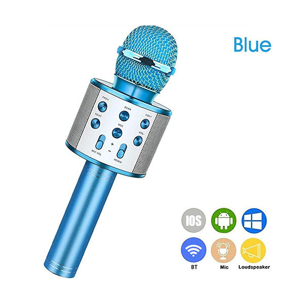 Universal - WS858 Portable Bluetooth Karaoké Microphone Haut-parleur  professionnel sans fil Homepage KTV Microphone portatif (or) - Microphone -  Rue du Commerce