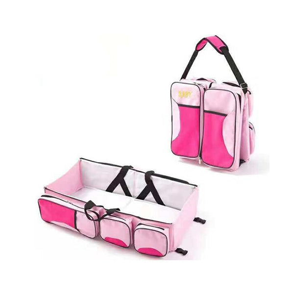 Mobileleb Baby & Toddler Furniture Pink / Brand New Cool Gift, 2 In 1 Baby Travel Bed & Bag