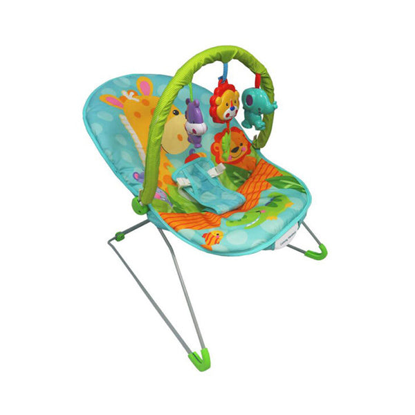 Mobileleb Baby Toys & Activity Equipment Green / Brand New Jolly Giraffe Baby Bouncer Rocker Chair With Soothing Music, Vibrations