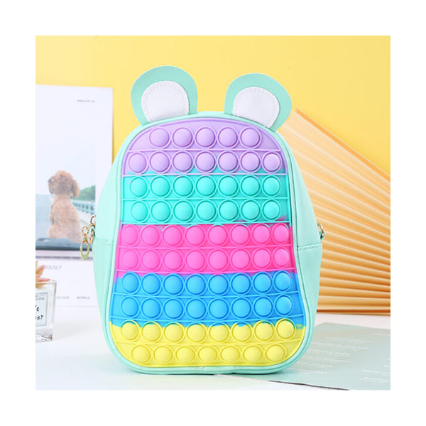 Mobileleb Backpacks Blue / Brand New Colorful Silicone Pop It Backpack - 10906