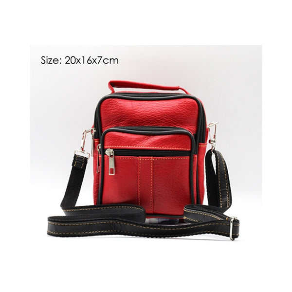 Mobileleb Backpacks Red / Brand New Cross Bag, Wristband Handbag, Suitable for Men and Women, Leather Material - 15030