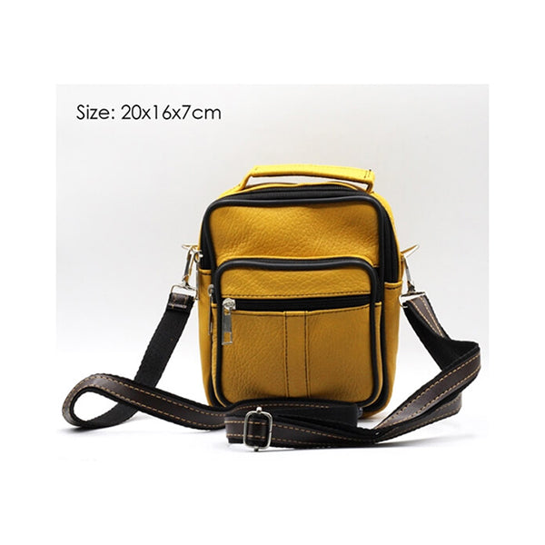 Mobileleb Backpacks Yellow / Brand New Cross Bag, Wristband Handbag, Suitable for Men and Women, Leather Material - 15030