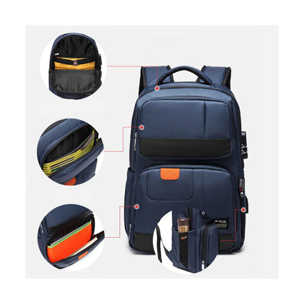 Heavy Duty School Backpack With USB & AUX 11039 Price in Lebanon