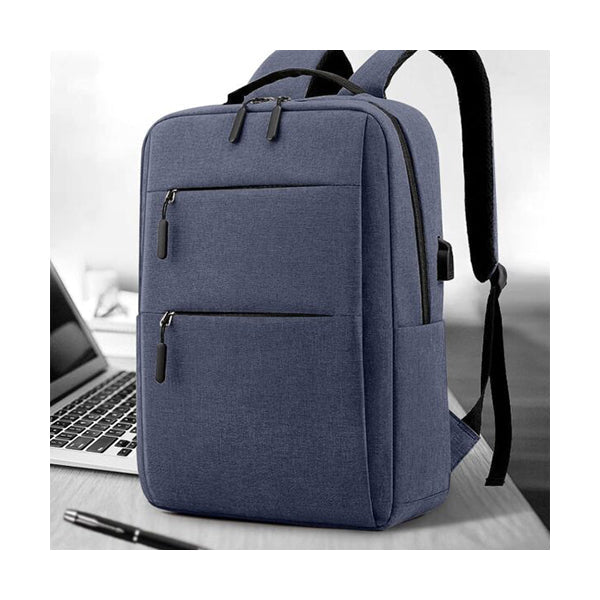 Mobileleb Backpacks Blue / Brand New Laptop Travel Backpack With USB Charging Port - B2918