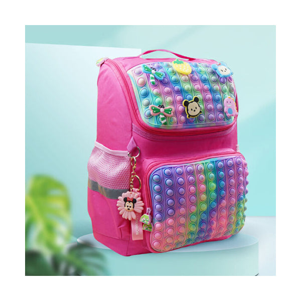 Mobileleb Backpacks Pink / Brand New Pop It Fidget Schoolbag - 10908