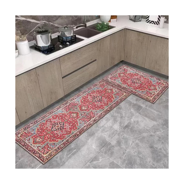 Mobileleb Bathroom Accessories Brand New / Model-7 2-piece Kitchen Non-slip Floor Mats Set Size: 2Pcs 40×60Cm + 40×120Cm