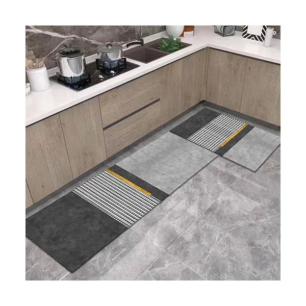 Mobileleb Bathroom Accessories Brand New / Model-2 2-Piece Kitchen Non-slip Floor Mats Set Size: (40×60Cm+ 40×120Cm)