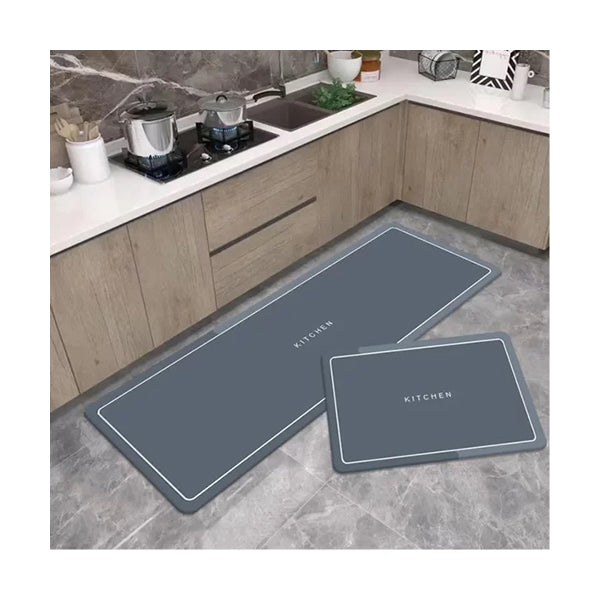Mobileleb Bathroom Accessories Brand New / Model-1 2-Piece Kitchen Non-slip Floor Mats Set Size: (45x75cm + 45×150Cm)