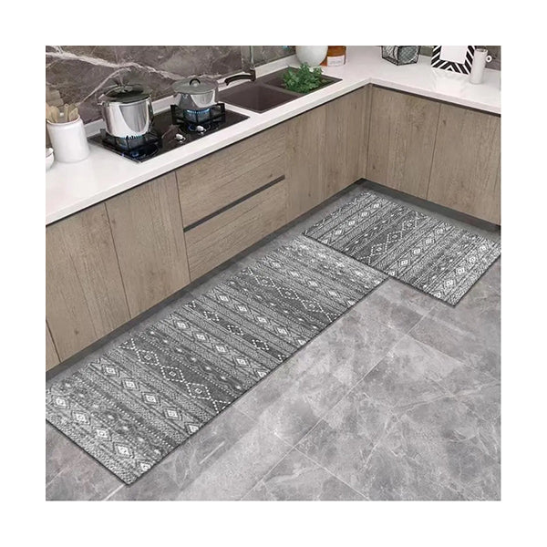 Mobileleb Bathroom Accessories Brand New / Model-6 2-piece Kitchen Non-slip Floor Mats Set Size 45x75Cm + 45×150Cm