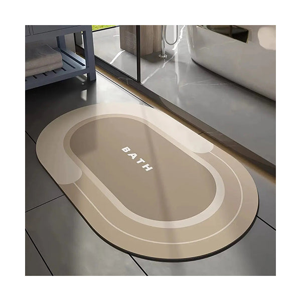 Mobileleb Bathroom Accessories Beige / Brand New Anti-Slip Bathroom Mat Quick Drying Bath Pattern Size: L50 x W80 x T0.25Cm