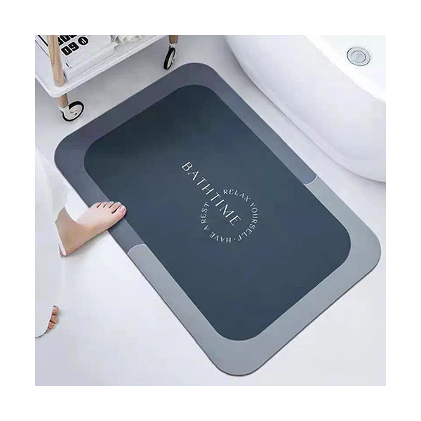 Mobileleb Bathroom Accessories Dark Blue / Brand New Anti-Slip Bathroom Mat Quick Drying Relax Pattern Size: L50 x W80 x T0.25Cm