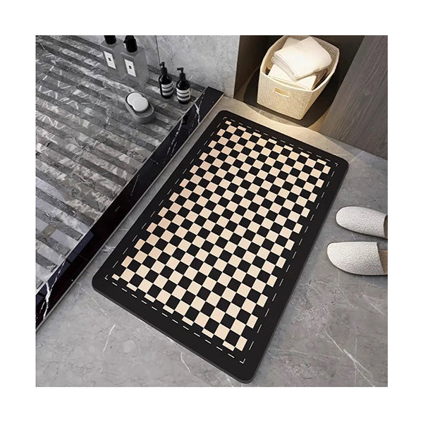 Mobileleb Bathroom Accessories Brand New / Model-2 Anti-Slip Bathroom Mat Quick Drying Size: L50 x W80 x T0.25Cm