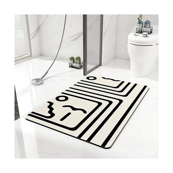 Mobileleb Bathroom Accessories Brand New / Model-5 Anti-Slip Bathroom Mat Quick Drying Size: L50 x W80 x T0.25Cm