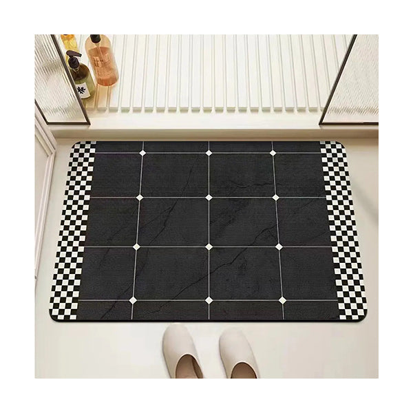 Mobileleb Bathroom Accessories Brand New / Model-6 Anti-Slip Bathroom Mat Quick Drying Size: L50 x W80 x T0.25Cm