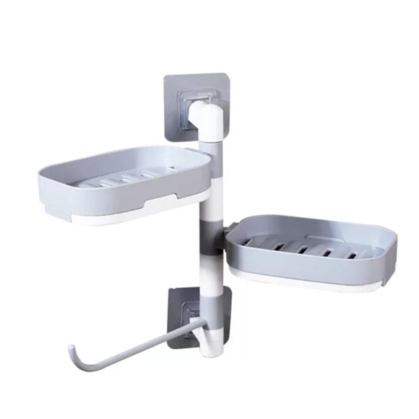 Mobileleb Bathroom Accessories Grey / Brand New Bathroom Rotating Soap Box Wall Hanging - 97273