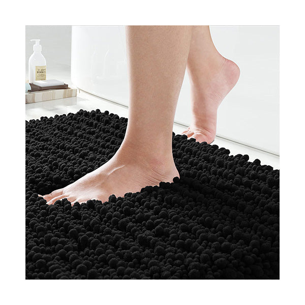 Mobileleb Bathroom Accessories Black / Brand New Bathroom Rugs Soft Non-Slip Mats, 50x80cm - 98882