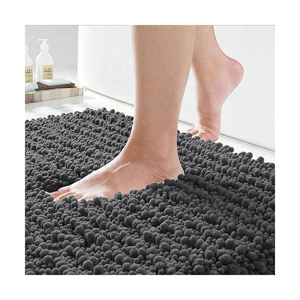 Mobileleb Bathroom Accessories Dark Grey / Brand New Bathroom Rugs Soft Non-Slip Mats, 60x90cm - 98883
