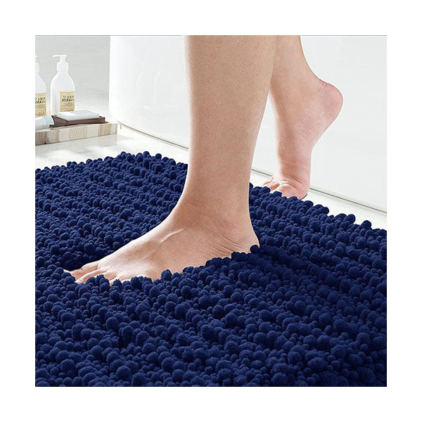 Mobileleb Bathroom Accessories Navy / Brand New Bathroom Rugs Soft Non-Slip Mats, 60x90cm - 98883