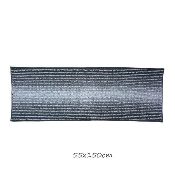 Mobileleb Bathroom Accessories Grey / Brand New Chunky Bobble Bath Mat in Merlin Stripe 55x150cm - 98880