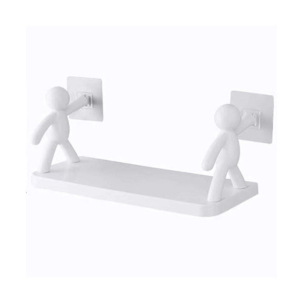 Mobileleb Bathroom Accessories White / Brand New Creative White Figure Design Wall Mounted Multi-purpose Storage Rack - 98724