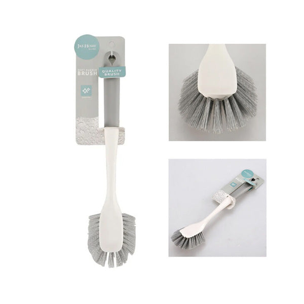 Mobileleb Bathroom Accessories White / Brand New J&S Home, Rubber Handle Pot Wash Brush, JS185283 - 98798