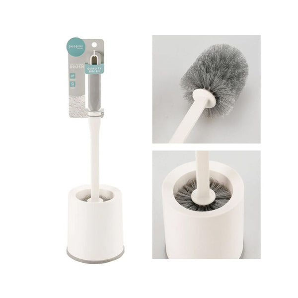 Mobileleb Bathroom Accessories White / Brand New J&S Home, Toilet Brush Set With Holder, JS185291 - 98808