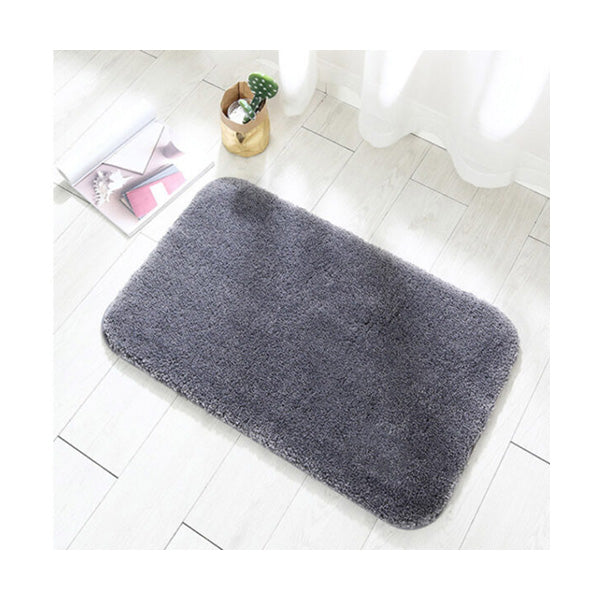 Mobileleb Bathroom Accessories Dark Grey / Brand New Non-Slip Bath Mat, Super Soft Plush Shaggy 50x80cm - 98878