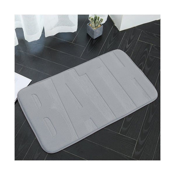 Mobileleb Bathroom Accessories Grey / Brand New Non-Slip Super Absorbent Bath Mats for Bathroom Floor 50 X 80 CM - 12343