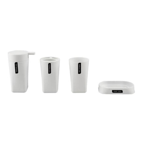 Mobileleb Bathroom Accessories White / Brand New Sanitary, 4 in 1 Bath Set - 97600