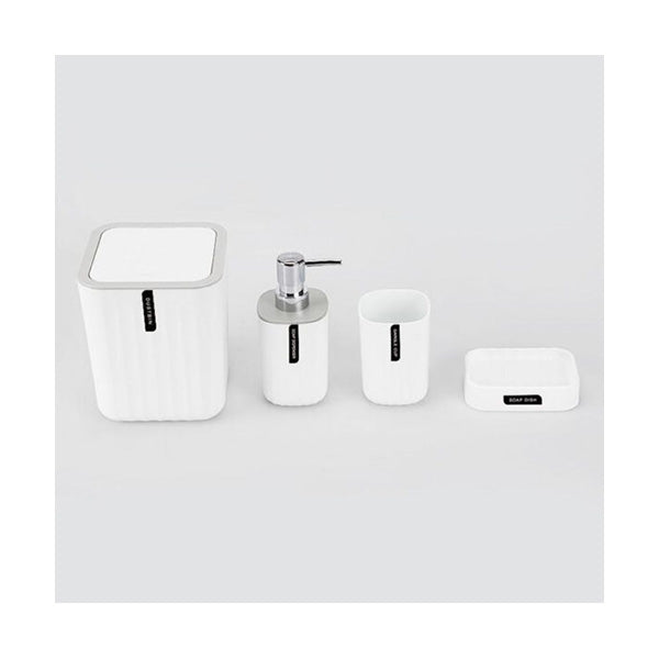 Mobileleb Bathroom Accessories White / Brand New Sanitary, 4 Pcs Bathroom Accessory Set - 97488