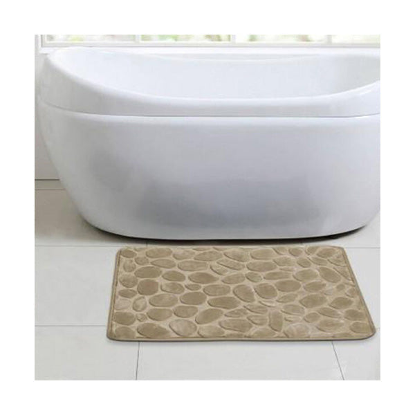 Mobileleb Bathroom Accessories Beige / Brand New Sanitary Bath Floor Mat 40×70 cm, Non-Slip - 91242