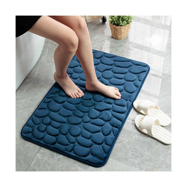 Mobileleb Bathroom Accessories Navy / Brand New Sanitary Bath Floor Mat 40×70 cm, Non-Slip - 91242