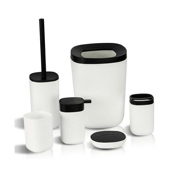Mobileleb Bathroom Accessories White / Brand New Sanitary, Bathroom Accessory Set 6 Pieces - 97590
