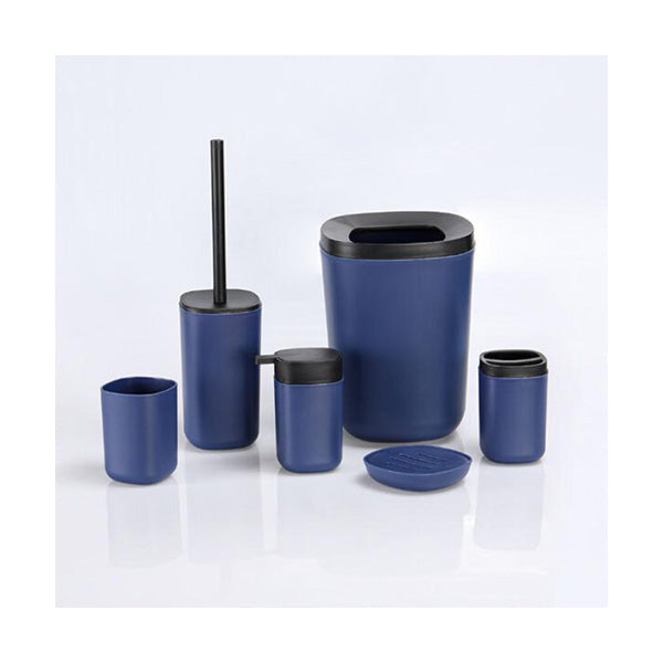 Mobileleb Bathroom Accessories Navy / Brand New Sanitary, Bathroom Accessory Set 6 Pieces - 97590