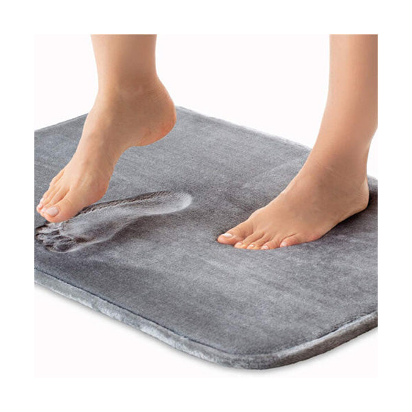 Mobileleb Bathroom Accessories Grey / Brand New Sanitary Thick Memory Foam Bath Mat, 50×80 cm, Non-Slip - 96184