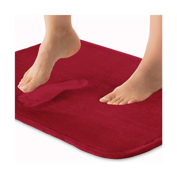 Mobileleb Bathroom Accessories Red / Brand New Sanitary Thick Memory Foam Bath Mat, 50×80 cm, Non-Slip - 96184