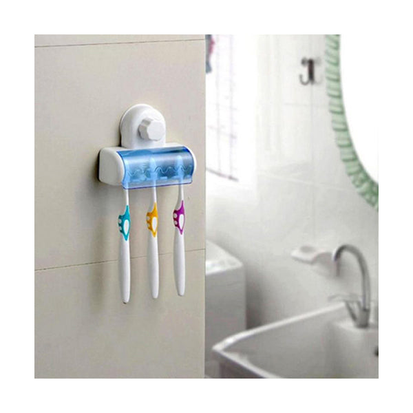 Mobileleb Bathroom Accessories White / Brand New Suction Cup Toothbrush Holder - 90331