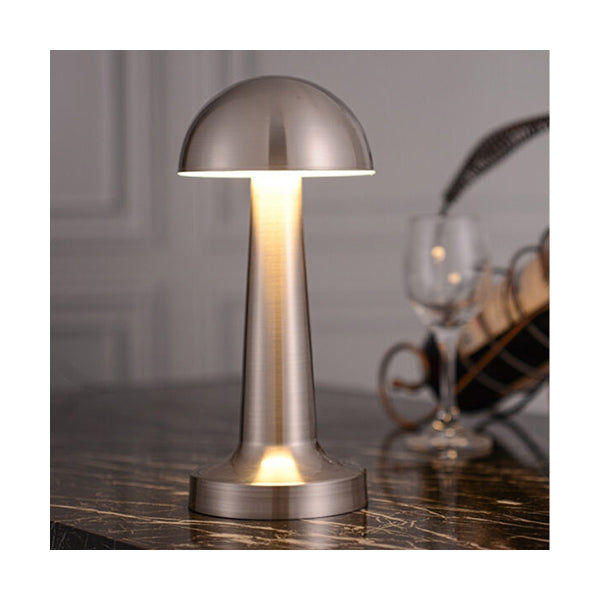 Mobileleb Book Accessories Silver / Brand New Rechargeable Touch Metal LED Table Lamp - 10655