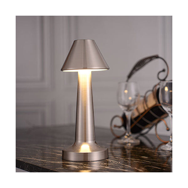Mobileleb Book Accessories Silver / Brand New Rechargeable Touch Metal LED Table Lamp - 10656