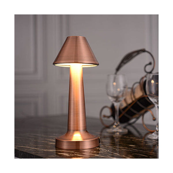 Mobileleb Book Accessories Rose Gold / Brand New Rechargeable Touch Metal LED Table Lamp - 10656