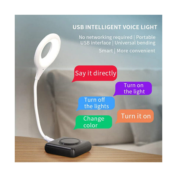 Mobileleb Book Accessories White / Brand New USB Smart Voice Control Light - 98701